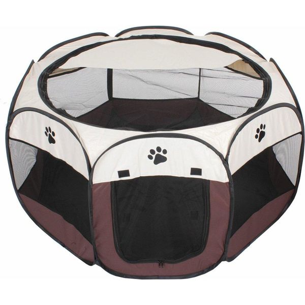 Merco Pet Penna Ottagonale Per Cani Variante Marrone 42941-image