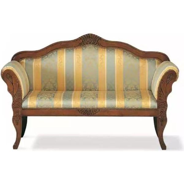 Panca Nana Classica Imbottita Con Struttura In Legno Nobile-image
