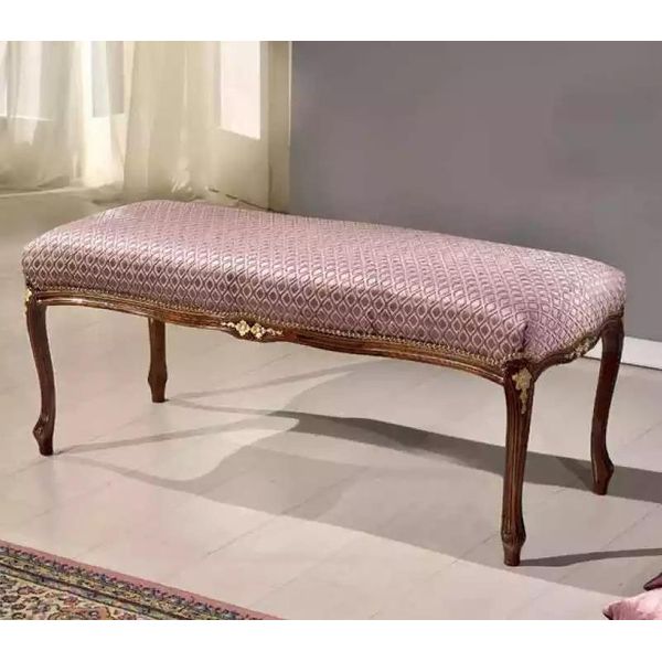 Panca Classica Per Il Soggiorno Panca Per L'arredamento Panche In Tessuto Imbottite-image