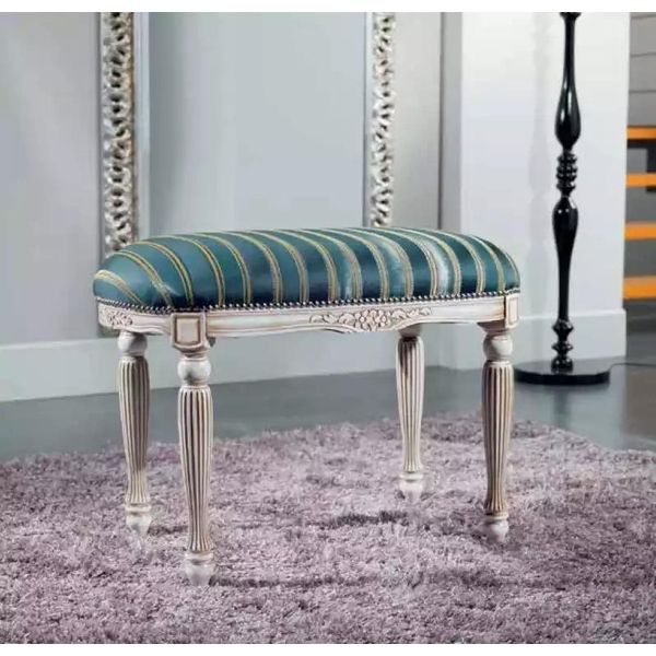 Sgabello Sgabello Imbottito Seduta Mobili Di Design Mobili Classici Poggiapiedi Seduta Su Panca-image