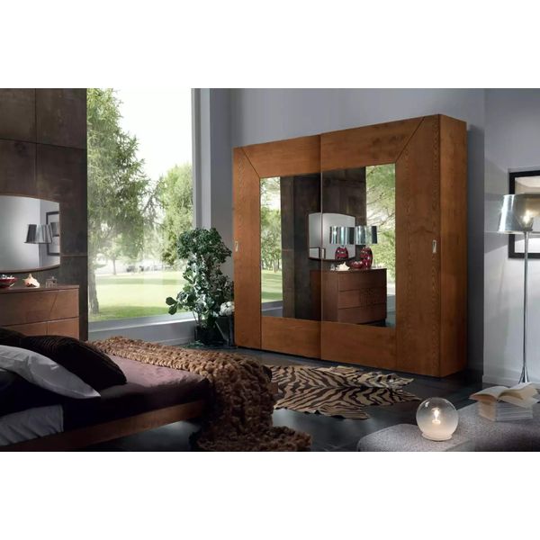Armadio Per La Camera Da Letto Armadio In Legno Armadi Moderni Marroni-image