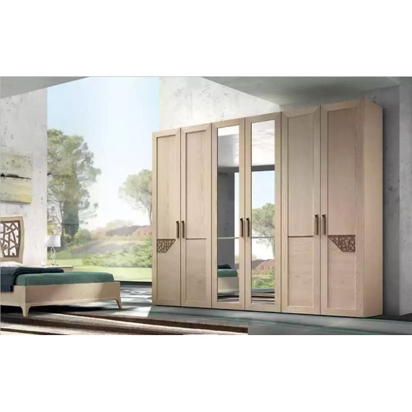 Armadio Da Camera Da Letto Materiale Legno Armadio Stile Moderno Nuovo-image