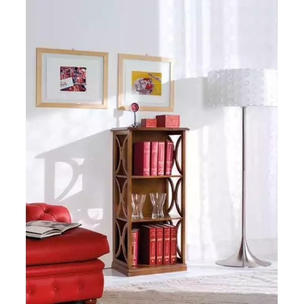 Libreria Classica Per Soggiorno Armadi Scaffali In Legno Arredamento Di Design-image