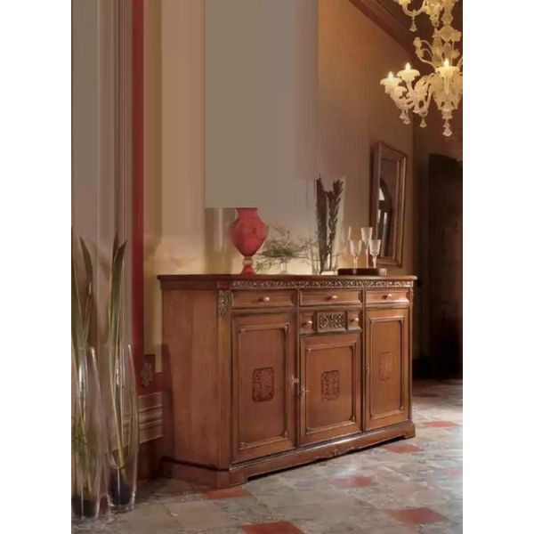 Armadio Classico Mobili In Legno Massiccio Credenza Mobili Italiani-image
