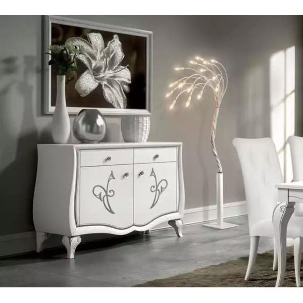 Credenza Cassettiera Soggiorno Cassettiere Mobili Bianchi Mobile In Legno-image