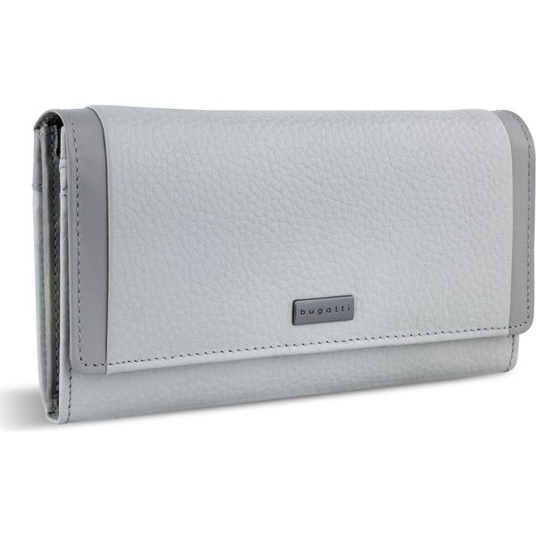 Bugatti Portafoglio Ladies Long Wallet With Flap Light Grey Grigio Chiaro-image