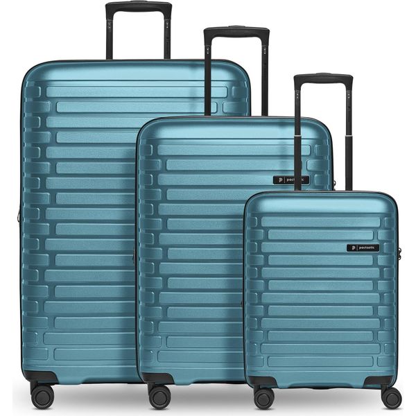 Pactastic Carrello Collection 04 Trolley-Set S+ / M+ / L+ Ice Blue - Metallic Grigio Cadetto-image