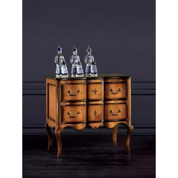 Cassettiera Con 2 Cassetti Credenza In Legno Cassettiera Marrone Nuovo-image