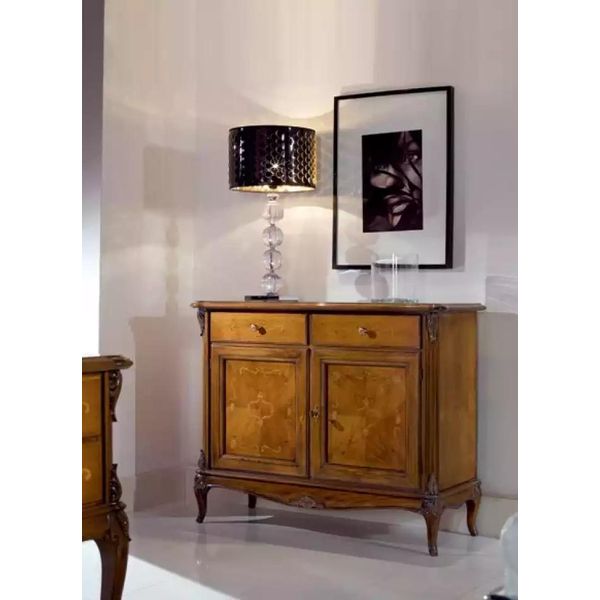 Credenza Marrone Cassettiera Armadi Legno Mobile Soggiorno-image