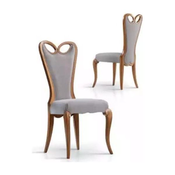 Sedia Senza Braccioli Sala Da Pranzo Marrone Design Tessile Sedia Da Pranzo-image