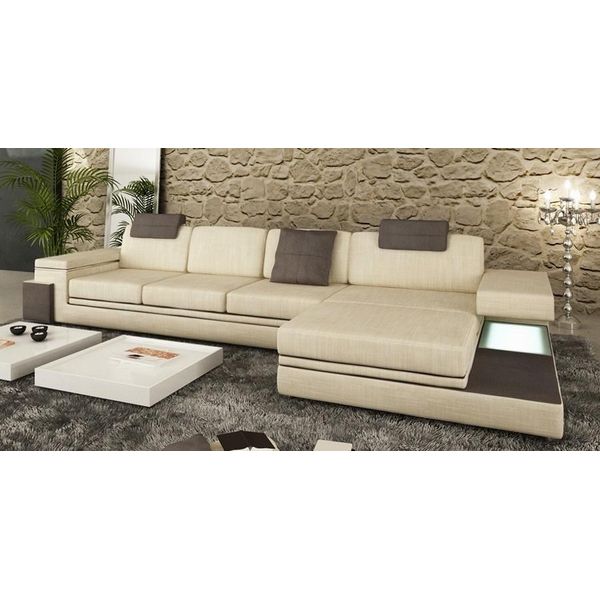 Divano In Pelle Design Divano Divano Imbottitura Zona Giorno Suite D'angolo Tessile Tachau Bb-image