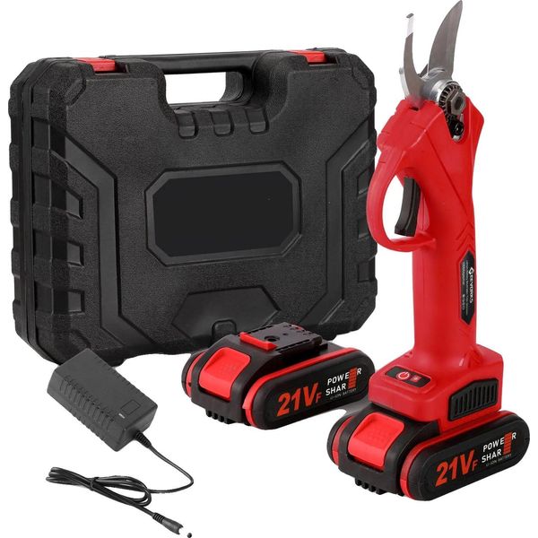 Potatore Elettrico Da Giardino A Batteria, Design Ergonomico, Alta Efficienza, Rosso-image