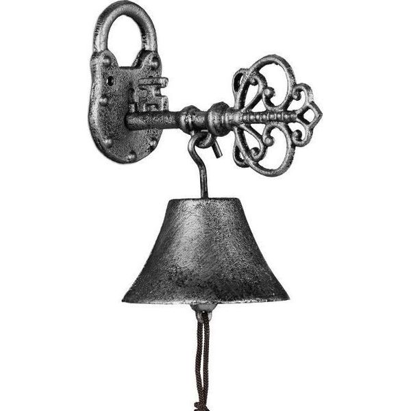 Campanello Per Porta In Ghisa "Key"" Argento"-image