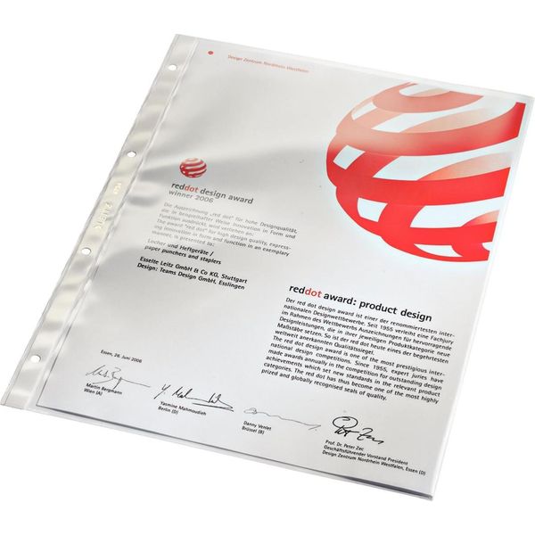 Leitz 4734-00-00 4734 Copertina Per Opuscoli Super Premium, A4, In Pvc, A Prova Di Documento, Cristallina-image