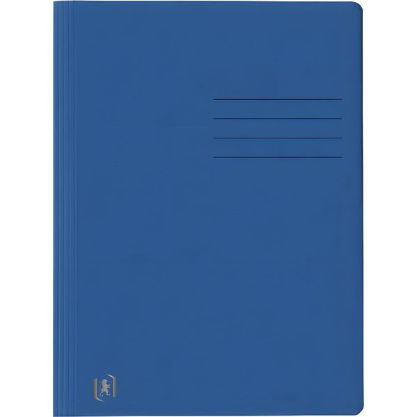 Oxford 400116201 Top File+ Raccoglitore A Fogli Mobili - A4, Cartone 390G/Mq, Pinzatura Commerciale E Ufficiale, Blu-image