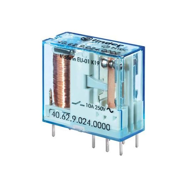 Finder 40.62.7.024.0000 Relè Di Stampa 24 V/Dc 10 A 2 Contatti In Scambio 1 Pz-image