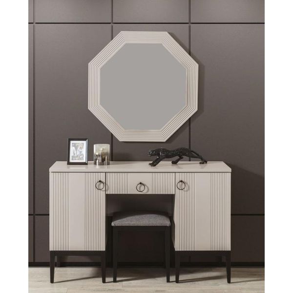 Tavolino Da Toilette Con Specchio Set Da Camera Da Letto Design Moderno Nuovo Lusso-image