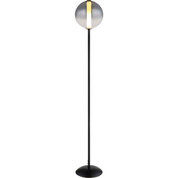 Globo Lighting Stehlampe "Lacy", Schwarz Matt, Ø 25Cm H: 152Cm, 1 Stk., Leuchten, Stehlampe Wohnzimmer Schlafzimmer Flur Design-Leuchte, Stehlampe-image