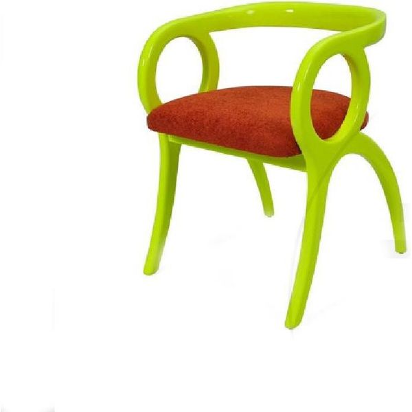 Sedia Da Pranzo Bianco-Marrone Sedia Imbottita Di Design Sedia Moderna Monoposto-image