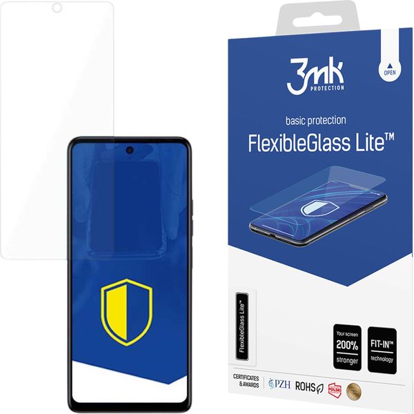 3Mk Display Hybridglass Flexibleglass Lite Per Tecno Spark 10 Pro 0,16Mm 6H-image
