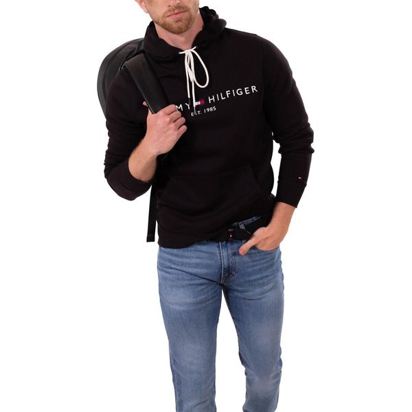 Tommy Hilfiger - Felpa Uomo Signature Con Cappuccio - Taglia S-image