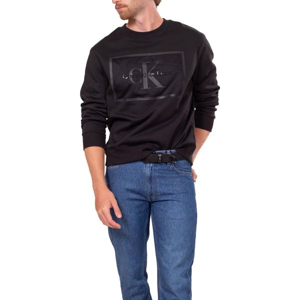 Calvin Klein Jeans - Felpa Uomo Relaxed Con Logo Squadrato - Taglia L-image