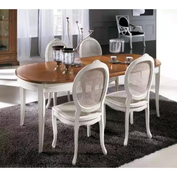 Tavolo Da Pranzo Tavolo Ovale Set Da Pranzo Tavolo Da Pranzo Con 4X Sedie Sala Da Pranzo-image
