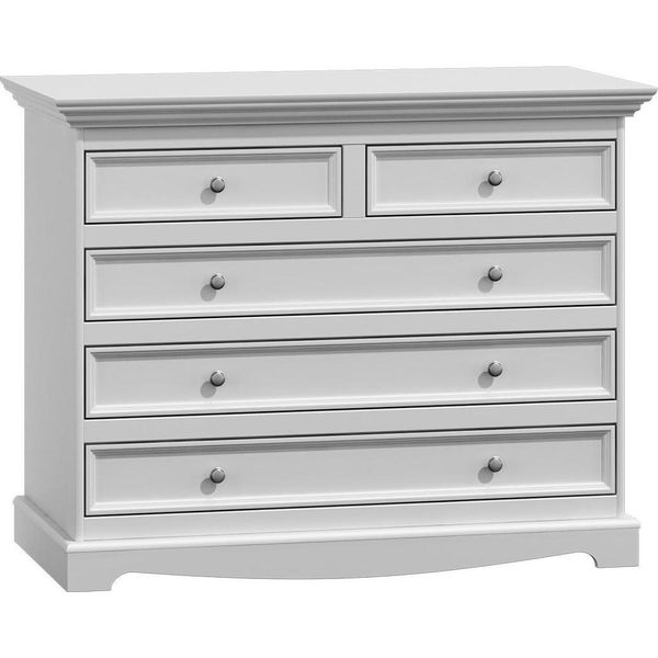 Cassettiera In Legno Bianco 111,5 X 45 X 87,5 Cm Jvmoebel-image