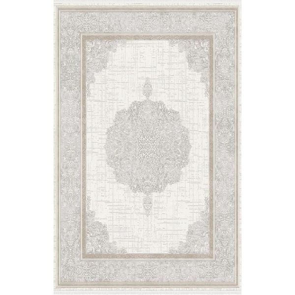 Tappeti Orientali Di Design Astratti Da Salotto Grigio 160X230Cm-image