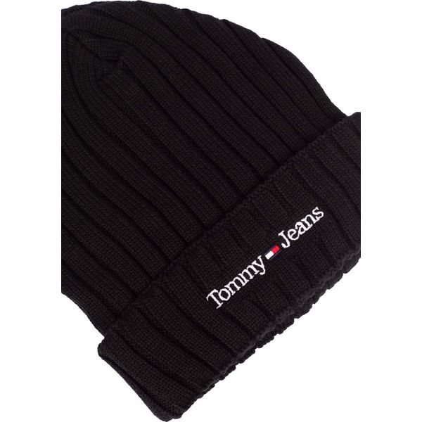 Tommy Jeans - Cuffia Uomo A Costine Con Ricamo Lineare - Misura One Size-image