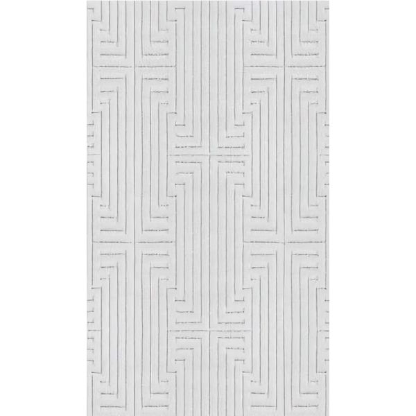Tappeto Beige A Pelo Corto Disegno Geometrico Effetto Astratto Tappeti Effetto 3D-image