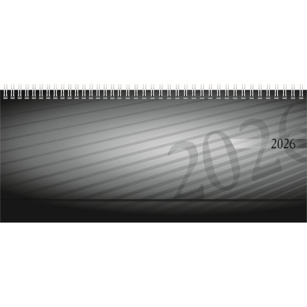 Rido® Idé® 70-36 102 906 Agenda Da Tavolo Modello Septant 2026 - 1 Settimana / 2 Pagine, 30,5 X 10,5 Cm Orizzontale, Nero-image