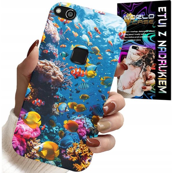 Custodia Per Huawei P10 Lite - Barriera Corallina, Pesci Colorati E Mondo Sottomarino-image