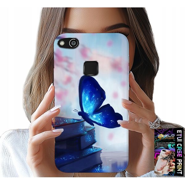 Custodia Per Huawei P10 Lite - Farfalla Blu, Farfalla, Disegni Femminili-image