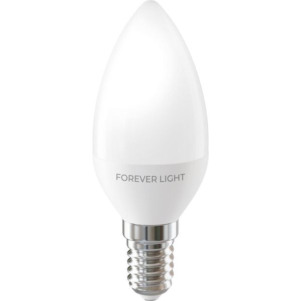 Forever Light Lampadina Led E14 C37 2,2 W 260 Lm 4000 K, Classe Energetica E-image