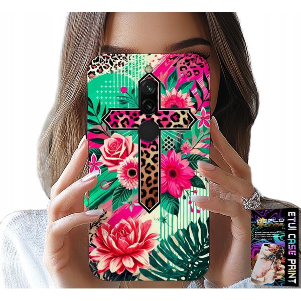 Custodia Per Xiaomi Redmi 8 - Croce, Rosa Cristianesimo Gesù Plecki-image
