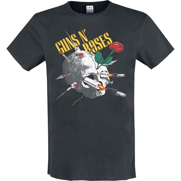 Guns N Roses - Maglietta "Needle Skull"" Per Uomo/Donna Unisex PH4787 (M) (Grigio)"-image