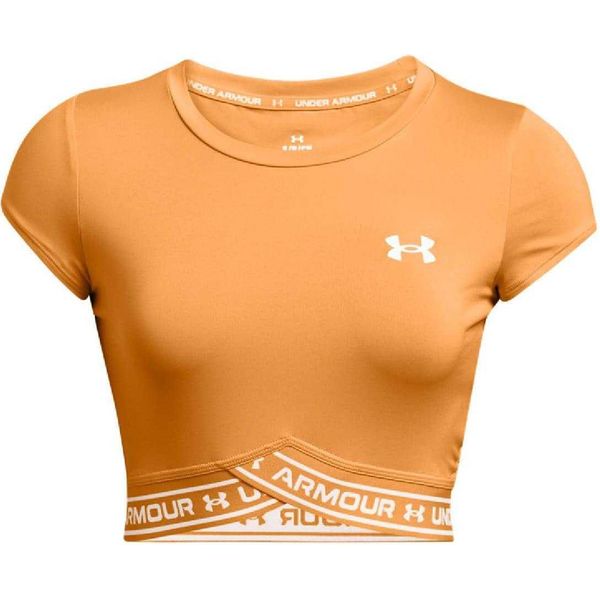 Under Armour - Top Corto Da Donna, Orlo Incrociato GT10253 (34-36 Eu) (Arancione)-image