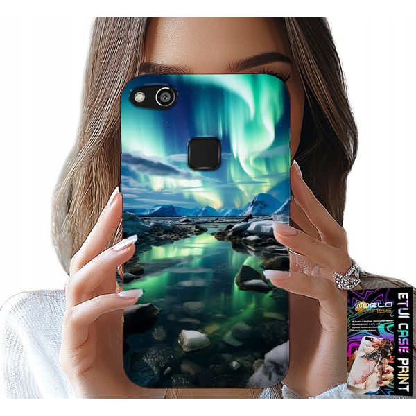 Custodia Per Huawei P9 Lite 2016 - Alaska Aurora Boreale Custodia Stagno + Pellicola-image