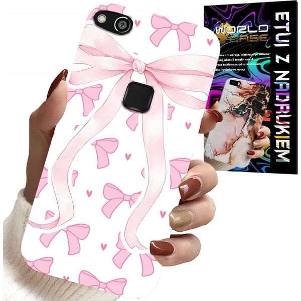 Custodia Per Huawei P9 Lite 2016 - Nastro Rosa Moda Disegni Custodia-image