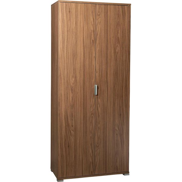 Milanihome.It - Armadio Due Ante 180 Per Soggiorno Cucina Bagno Fatto In Italia Cm 75X38X174 Hdi Coloremarrone-image