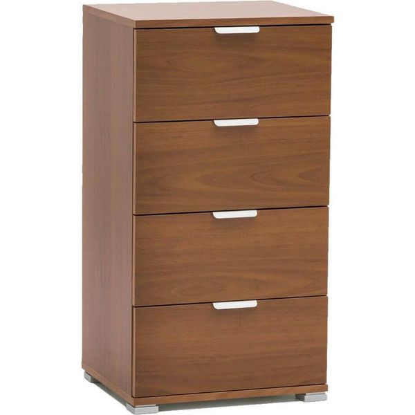 Milanihome.It - Cassettiera 4 Cassetti Per Soggiorno Cucina Bagno Fatto In Italia Cm 45X38X85 Hdi Coloremarrone-image