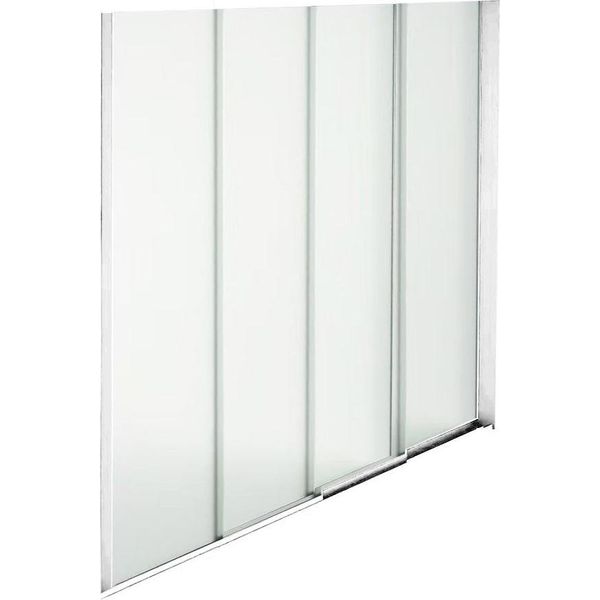 Milani Home - Laterale Invetro Per Pergola Bioblimatica 4 M Cm 370 L X 3 P X 238 Hdi Colorebianco-image