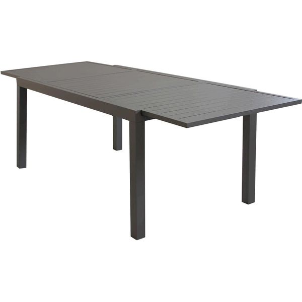 Milanihome.It - Tavolo Rettangolare Allungabile In Alluminio Taupe 160/240X90 Da Esterno Giardino, Per Ristorante Agriturismo Albergo Hoteldi Coloretaupe-image