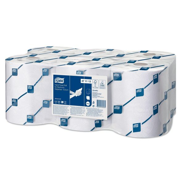 Tork® 471113 Asciugamano Avanzato In Rotolo - 6 Rotoli19,5 Cm X 143 M, 2 Veli, Bianco-image