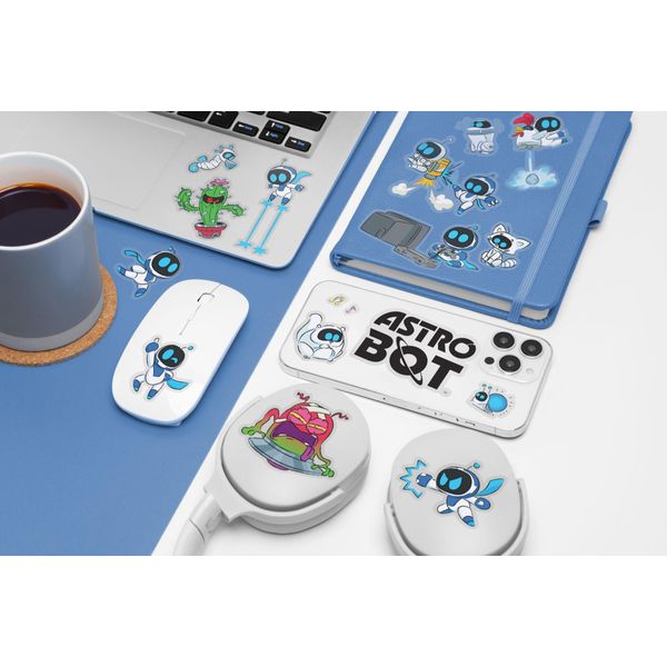 Paladone Astrobot Gadget Sticker Multicolore Multicolore Taglia Unica-image