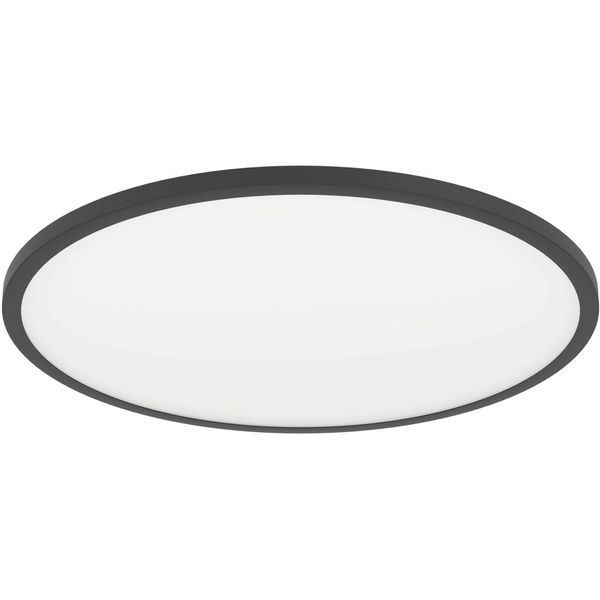 Eglo Deckenleuchte "Sarsina-Z Deckenlampe, Zigbee 3.0, Deckenlampe, Metall, Flurlampe", Schwarz, 1, Ø 60Cm H: 5,2Cm, 1 Stk., Leuchten, Wand-/Deckenleuchte - H5,2 X Ø60 Cm - Schwarz - 41W Inkl., Deckenleuchte-image