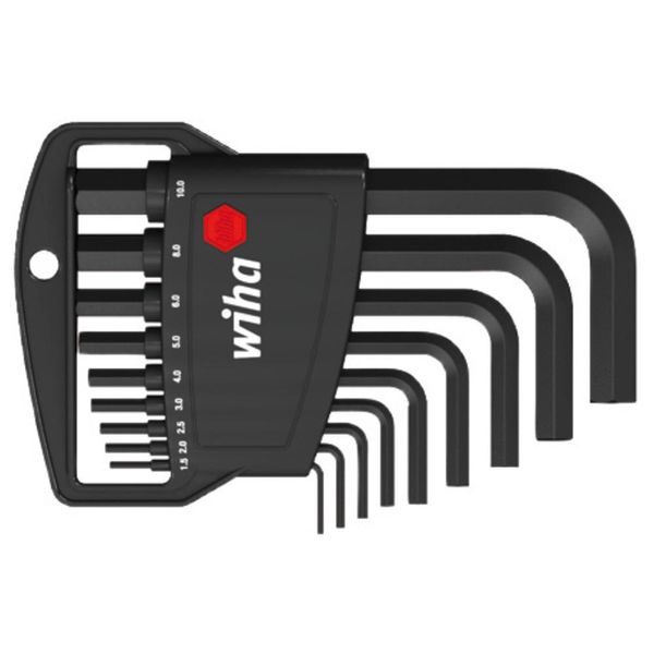 Wiha Set Di Chiavi A Spillo Wiha In Supporto Classico Esagonale 9 Pezzi Ossidato Nero (06379)-image