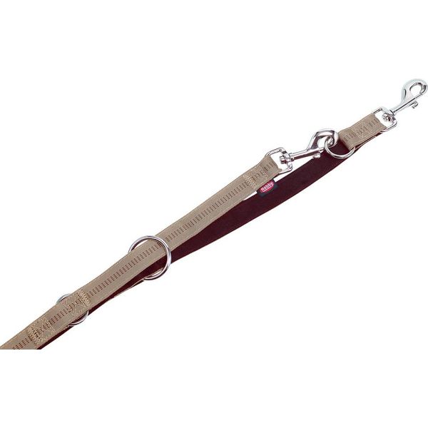 Nobby Guinzaglio "Soft Grip"" L: 200 Cm, B: 25 Mm Beige / Cioccolato"-image