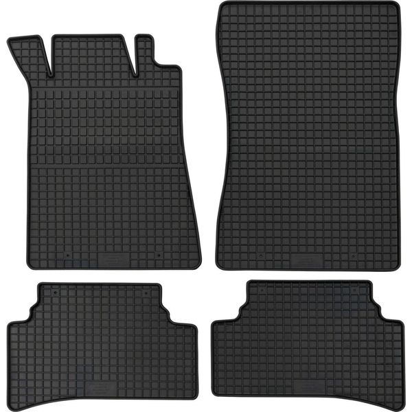 Per Mercedes Classe C Dal 1993-03/2000 Tappetini In Gomma Petex Montati 4 Pezzi Neri Per Tutte Le Stagioni Tappetini In Gomma Per Il Pavimento-image